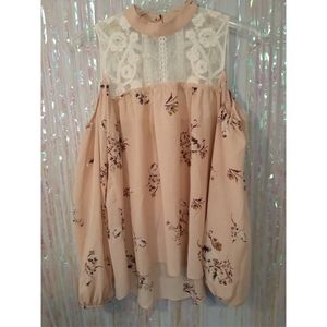 Cold Shoulder Floral top